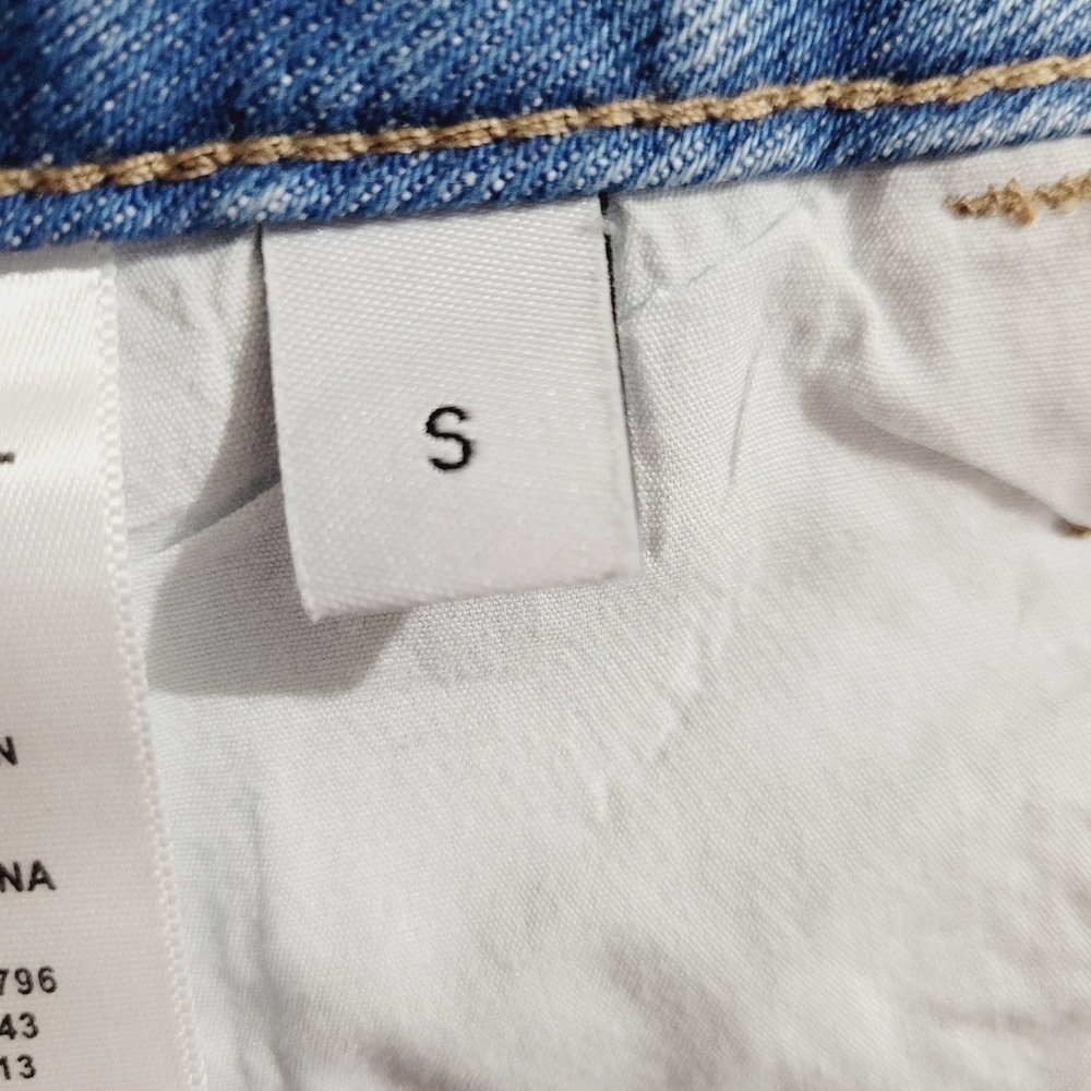 VERVET Women's Denim Jean Light Wash Shorts Distressed 100% Cotton Size Small - Picture 11 of 12
